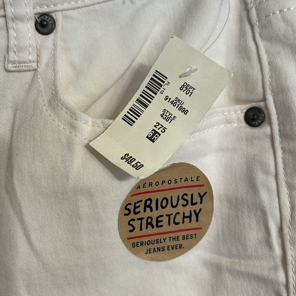 Aeropostale High Waisted Jegging Seriously Stretchy White 6R - Picture 2 of 7
